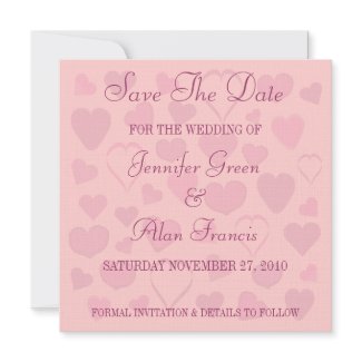 Pretty hearts design Wedding Invitation template invitation