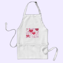 Pretty Hearts in Shades of Pink aprons