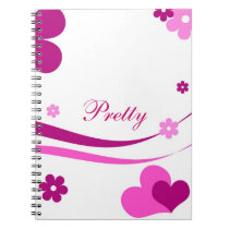 Pretty hearts notebooks