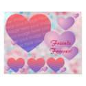 Pretty Hearts Photo Poster posters