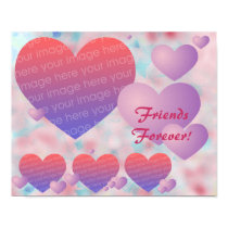 Pretty Hearts Photo Poster posters by Customizables Pretty Hearts Photo Poster posters