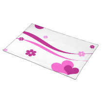 Pretty hearts placemats