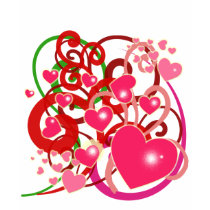 Pretty Hearts Sweetheart Design t-shirts