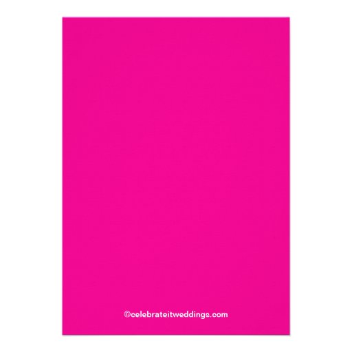 Pretty Hot Pink Butterfly Baby Girl Baby Shower Personalized Announcement