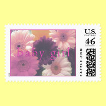 Pretty in Pink Baby Girl Stamp stamps