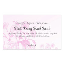 Pretty In Pink Bath Products Soap Label Rectangular Stickers