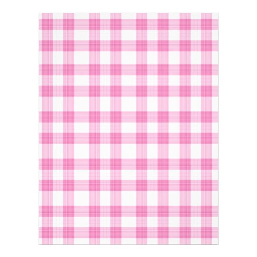 pretty in pink blank plaid page letterhead template zazzle microsoft office journal template