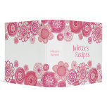 Pretty in Pink Blossoms Recipe Book Binder