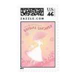 Pretty In Pink Bridal Shower Postage