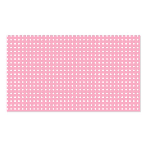 Pretty in Pink Business Cards (back side)