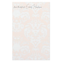 Pretty In Pink Damask & Warm stationery