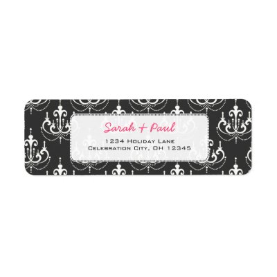 Pretty in Pink Flowers Return Address Label