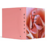 Pretty in Pink in Watercolor Album Vinyl Binder