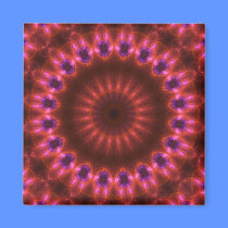 Pretty in Pink Kaleidoscope magnets