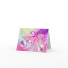  - This Fractal based Pretty in Pink Notecard is blank inside and is fully customizable.  Add text and messages to your liking.  Also available in matching postage.: Sizes 