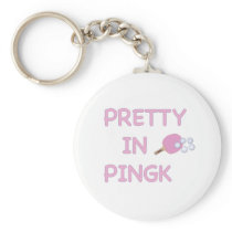 Pretty in Pink Ping Pong Keychains