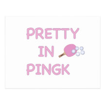 Pretty in Pink Ping Pong Postcard