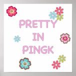 Pretty in Pink Ping Pong Poster