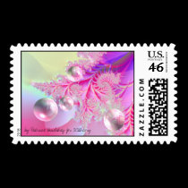 Pretty in Pink Postage stamps