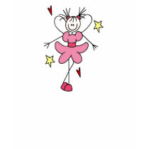 Pretty In Pink Stick Figure Angel Shirt by stick_figures Pretty In Pink Stick Figure Angel Shirt