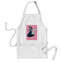 Pretty In Pink, Wicked in Black! - apron aprons