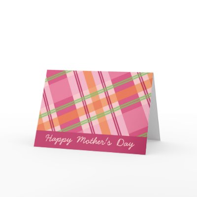 Pretty in Plaid Mother's Day Card by teeboutique