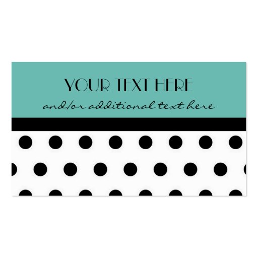 Pretty in Polka Dots Business Card Templates