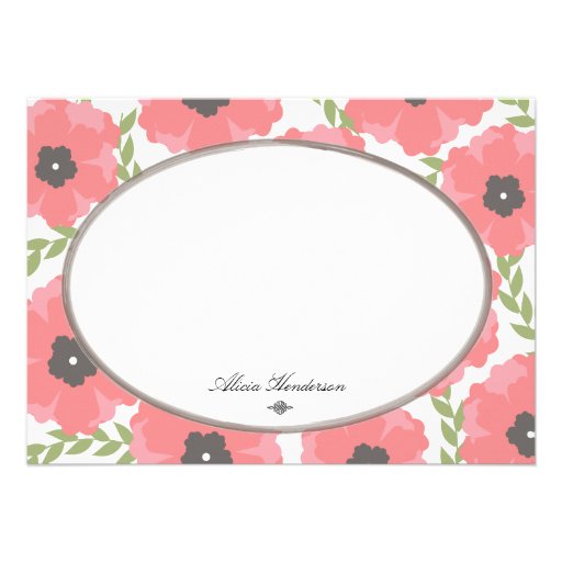 Pretty in Poppies Flat Note Cards