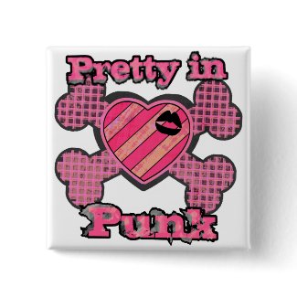 Pretty in Punk button