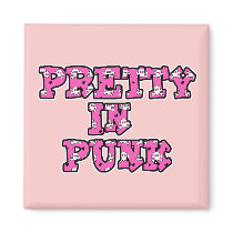 Pretty in Punk Skull Text magnets