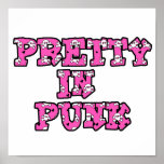 Pretty in Punk Skull Text Print