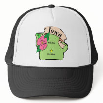 Pretty Iowa Map Hats