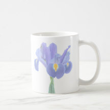 Pretty Iris Floral Mug
