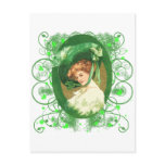 Pretty Irish Woman Vintage Design Post Card