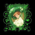 Pretty Irish Woman Vintage Design