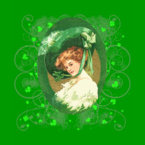 Pretty Irish Woman Vintage Design t-shirts by greenbaby Pretty Irish Woman Vintage Design t-shirts