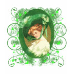 Pretty Irish Woman Vintage Design Tee Shirt