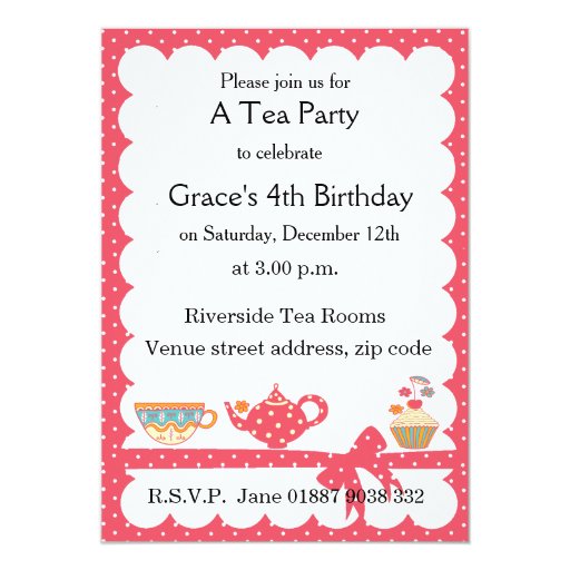 pretty party invitations