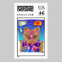 pretty kitty 1 postage
