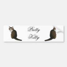 Pretty Kitty Bumper Sticker