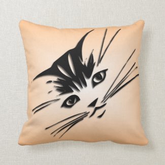 Pretty Kitty Cat Face Pillow