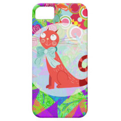 Pretty Kitty Crazy Cat Lady Gifts Vibrant Colorful iPhone 5 Cover