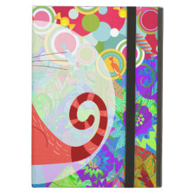 Pretty Kitty Crazy Cat Lady Gifts Vibrant Colorful iPad Covers