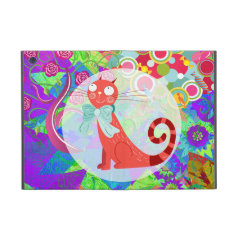 Pretty Kitty Crazy Cat Lady Gifts Vibrant Colorful Cases For iPad Mini