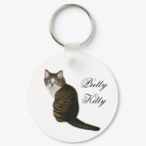 Pretty Kitty Keychain by twopurringcats Pretty Kitty Keychain