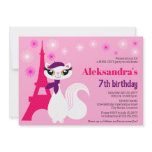 Pretty Kitty Paris Birthday Invitation