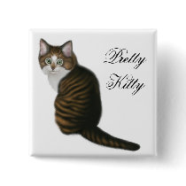 Pretty Kitty Pin buttons by twopurringcats Pretty Kitty Pin buttons