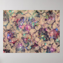 Pretty Lace Roses Posters