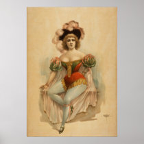Pretty Lady BURLESQUE Act VAUDEVILLE Poster