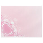 pretty light pink heart swirl design flyers